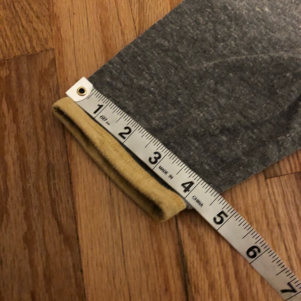 Lularoe Gray and Mustard Yellow Soft Midi Dress - Picture 7 of 7